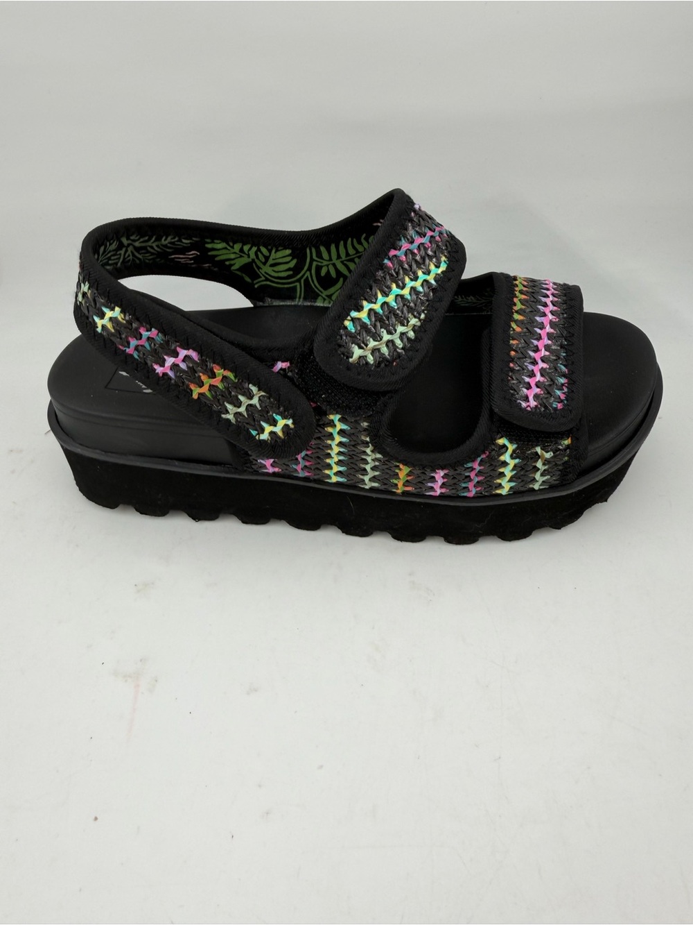 NEW! Rocket Dog Women’s Balmy - SZ 6- Black Stitched Platform Comfort Sandals